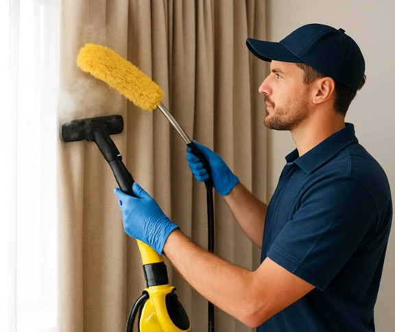 Trusted residential curtain cleaning technician Matty Curtain Cleaning ashbury-nsw QLD